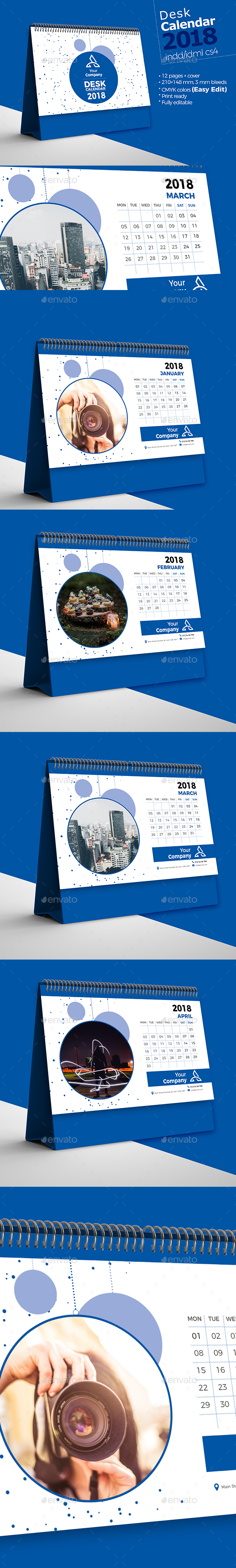 Desk Calendar 2018 - Calendars Stationery