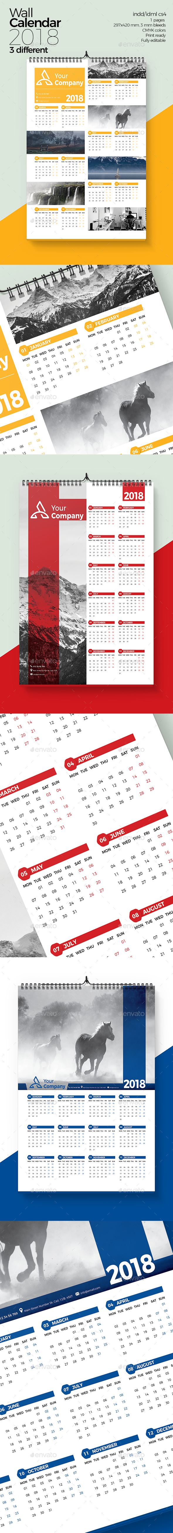 Wall Calendar 2018 - Calendars Stationery