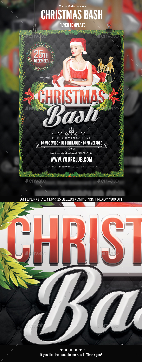 Christmas Bash - Flyer - Clubs & Parties Events