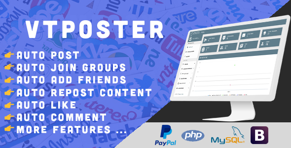 VTPoster - Facebook Marketing Tool - CodeCanyon Item for Sale