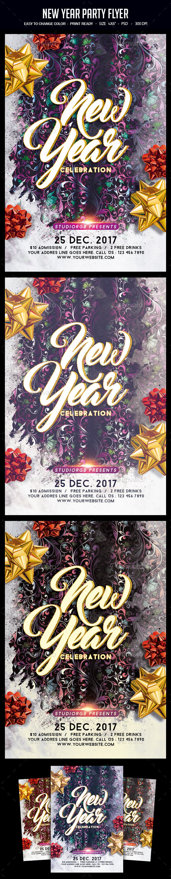 New Year Party Flyer - Clubs & Parties Events