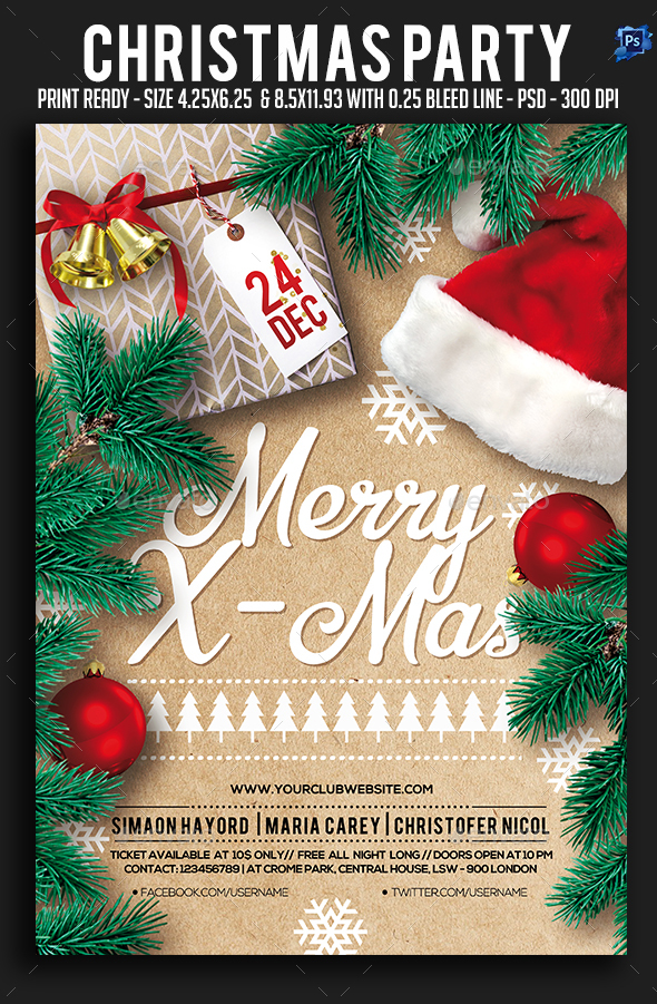 GraphicRiver Christmas Party Flyer 21025948 GraphicRiver Christmas Party Flyer 21025948