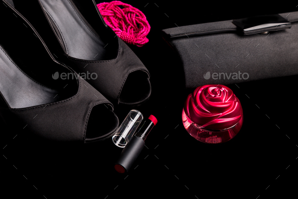 Fashion Lady Woman Accessories Set. - Stock Photo - Images