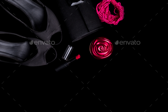 Fashion Lady Woman Accessories Set. - Stock Photo - Images