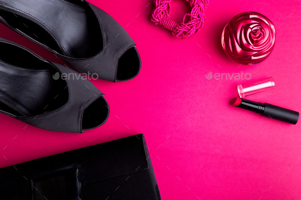 Fashion Lady Woman Accessories Set. - Stock Photo - Images