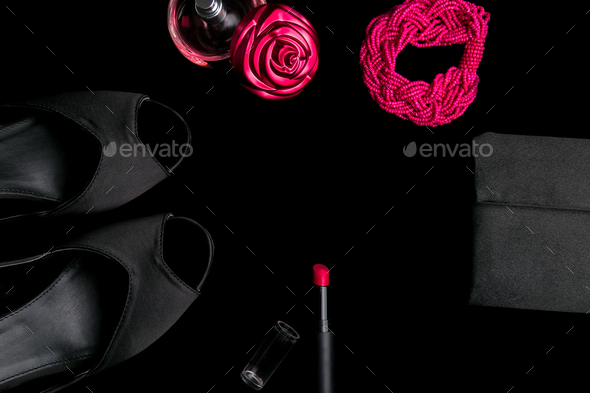 Fashion Lady Woman Accessories Set. - Stock Photo - Images