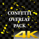 Gold Confetti Overlay Pack - VideoHive Item for Sale