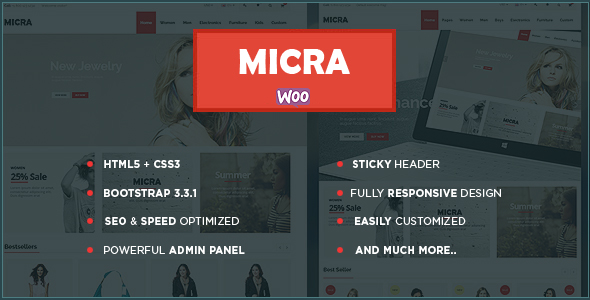 Micra - Multipurpose Responsive WooCommerce WordPress Theme