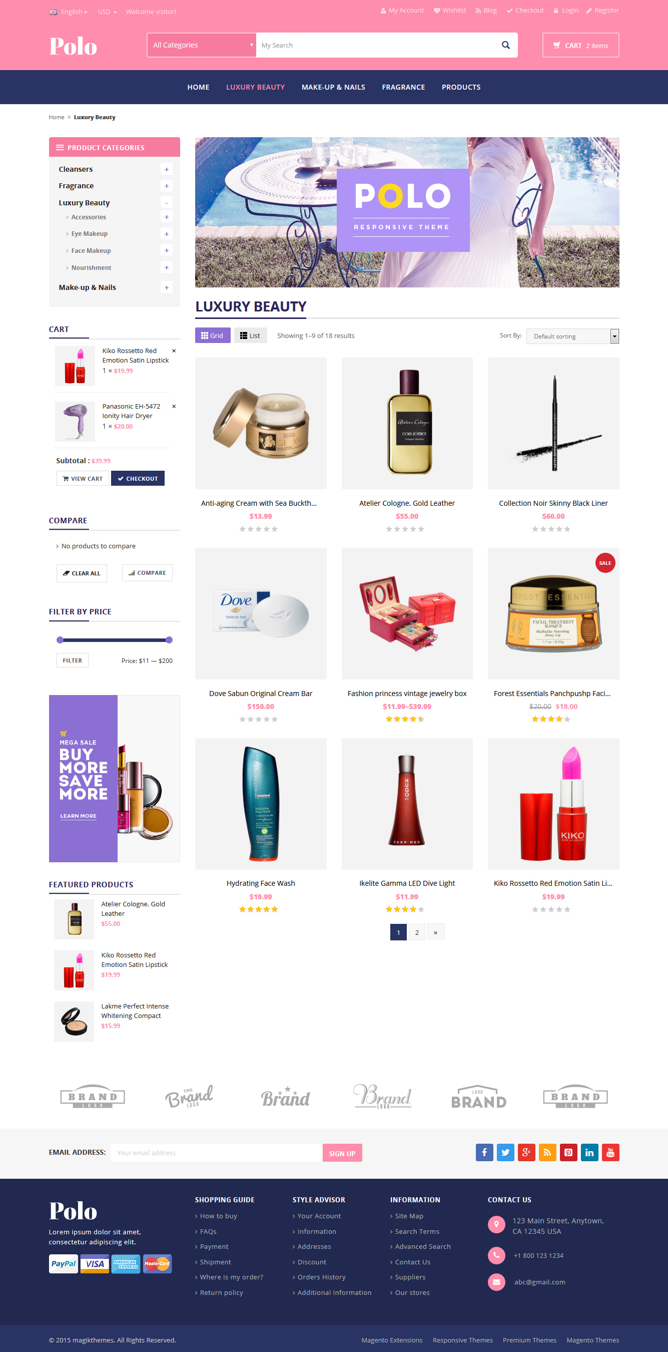  Polo  Beauty Store WooCommerce WordPress  Theme  by 