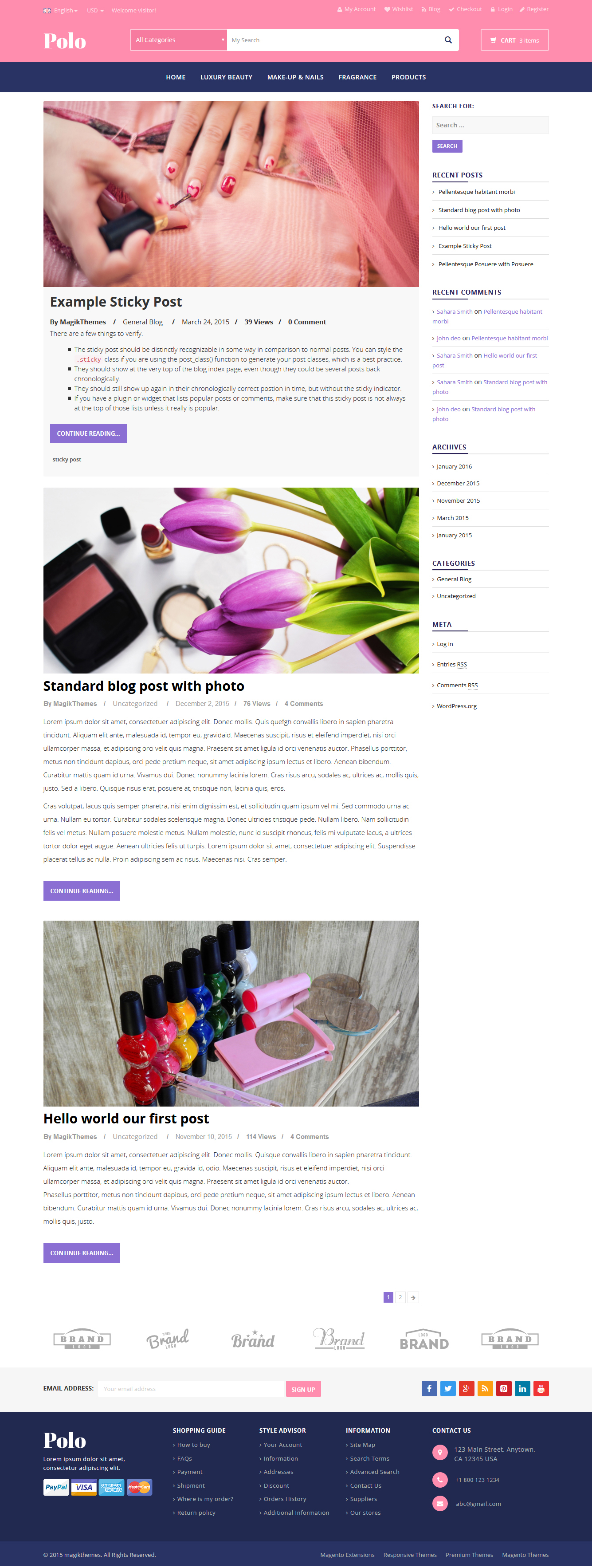  Polo  Beauty Store WooCommerce WordPress  Theme  by 