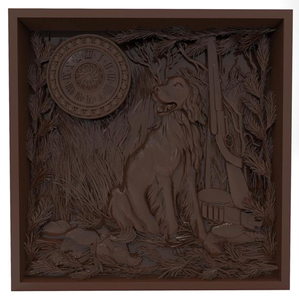 3DOcean The hunting time Bas relief 21027744