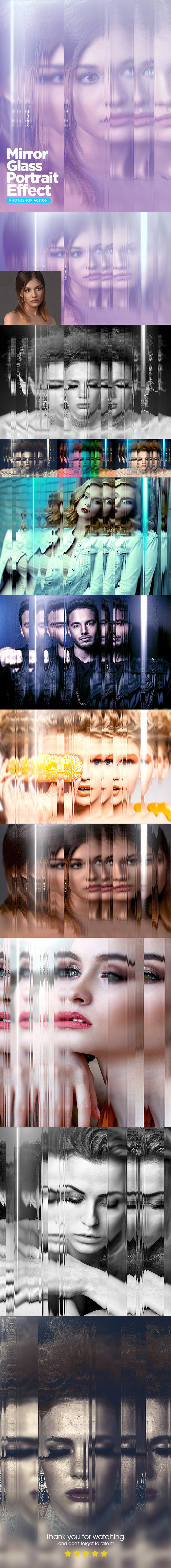 GraphicRiver Mirror Glass Portrait Photoshop Action 21027837 GraphicRiver Mirror Glass Portrait Photoshop Action 21027837