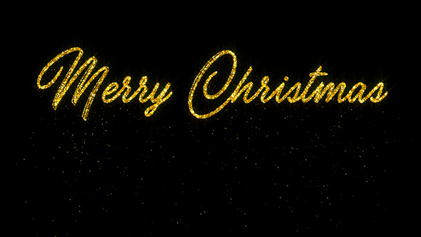 Merry Christmas - Glitter Animation