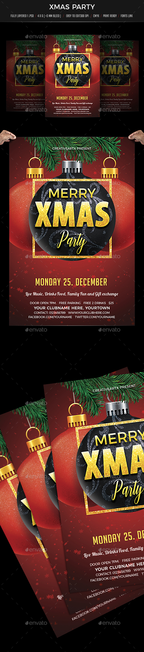 Xmas Party - Events Flyers