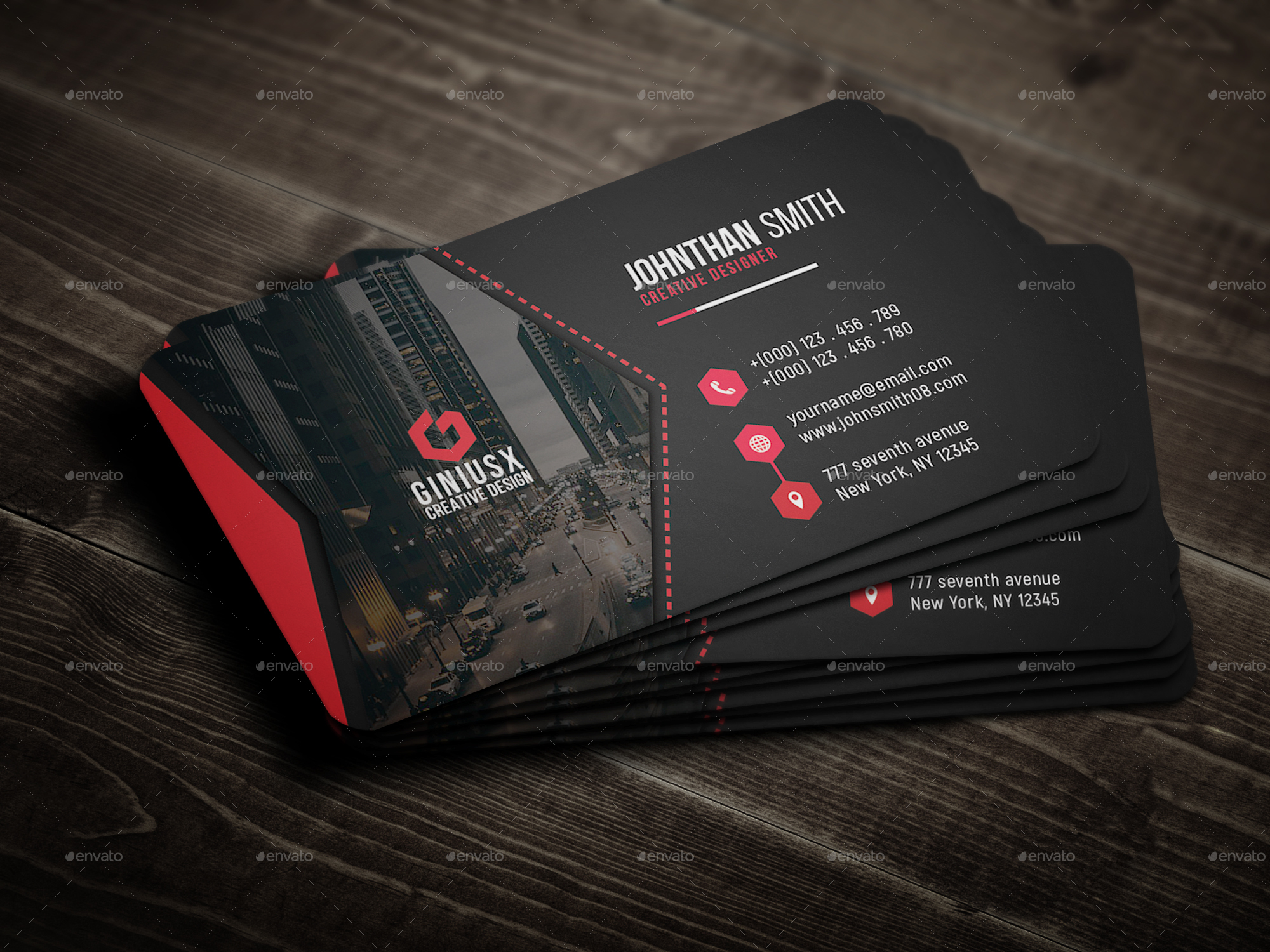 Corporate Business Card by GeniusPoint | GraphicRiver