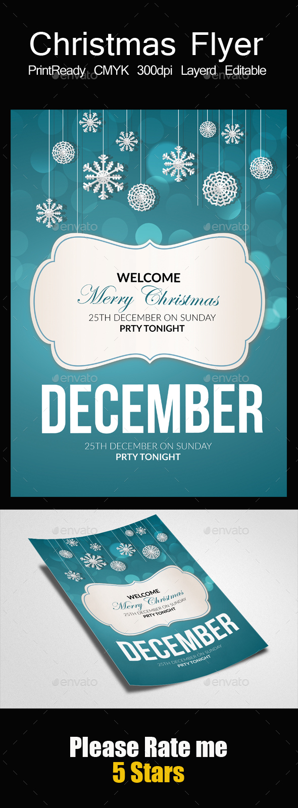 Charistmas Greeting Flyer - Events Flyers