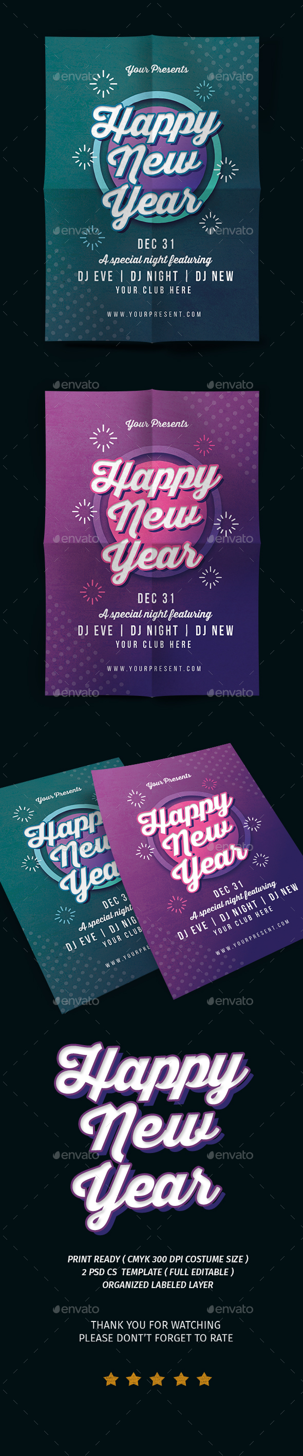 GraphicRiver New Year Flyer vol.3 21028681 GraphicRiver New Year Flyer vol.3 21028681