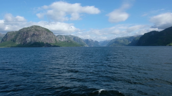 Sunny Morning Near the Ferry Moorage