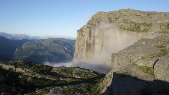 Misty Morning on Preikestolen