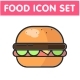 Food Icon Set Vector