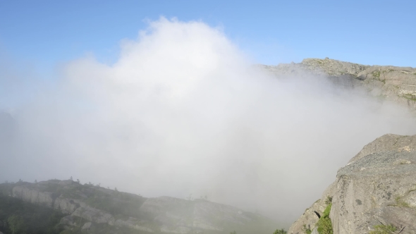 Misty Morning on Preikestolen