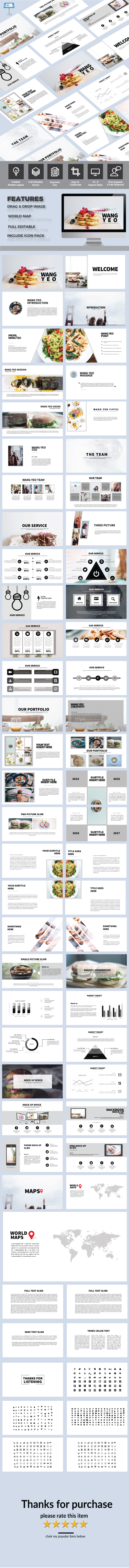 Wang Yeo - Keynote Powerpoint Template - Keynote Templates Presentation Templates