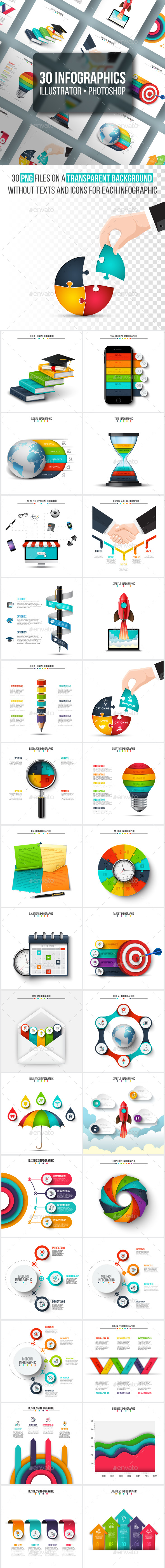 Unique infographics pack - Infographics