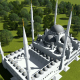 Top View of the White Mosque - VideoHive Item for Sale