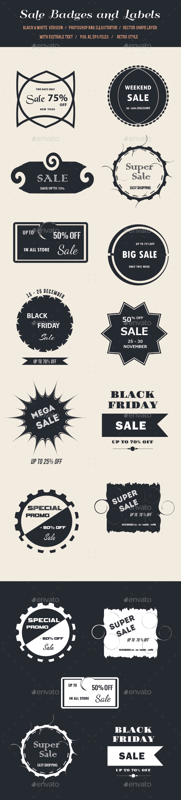 Sale Badges and Labels - Badges & Stickers Web Elements