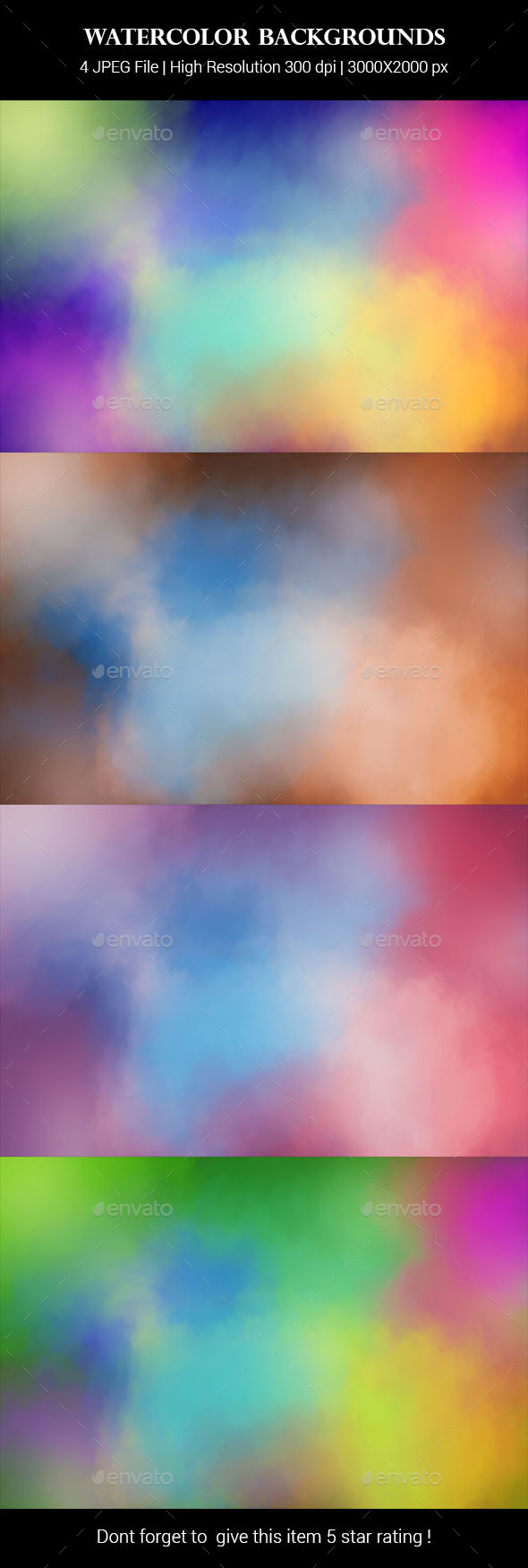 GraphicRiver Watercolor Backgrounds 21030524 GraphicRiver Watercolor Backgrounds 21030524