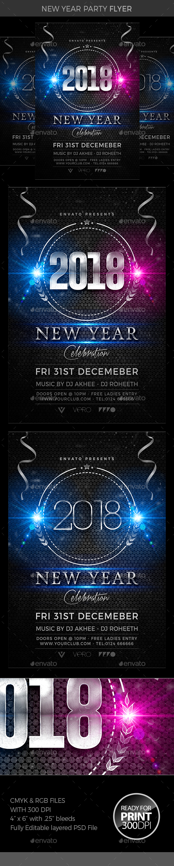 New Year Party Flyer - Clubs & Parties Events