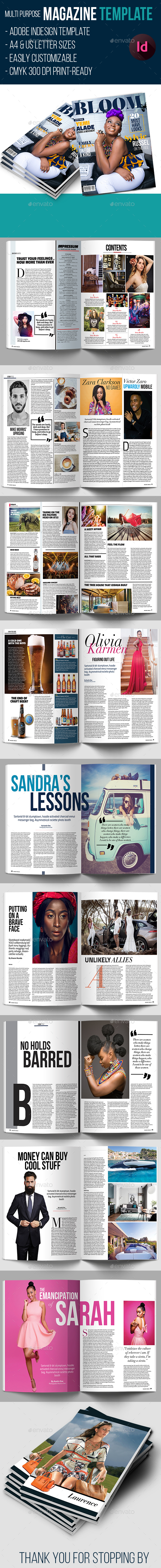 Indesign Magazine Template - Print Templates