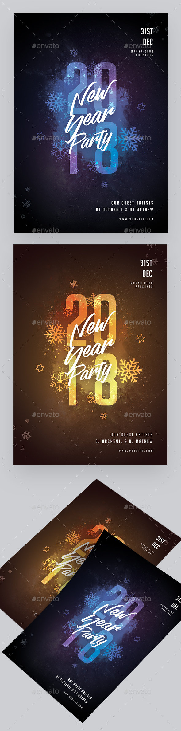 New Year Party Flyer - Clubs & Parties Events