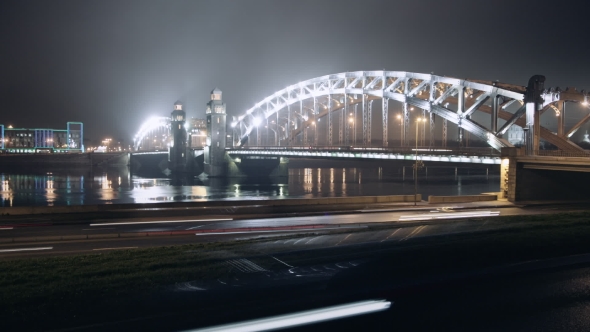 Night Movement of Machines on the Bridge