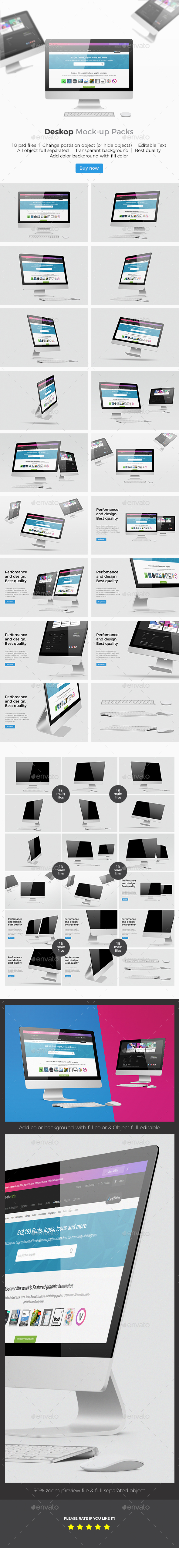 GraphicRiver Desktop Screen Mockup 21007061 GraphicRiver Desktop Screen Mockup 21007061