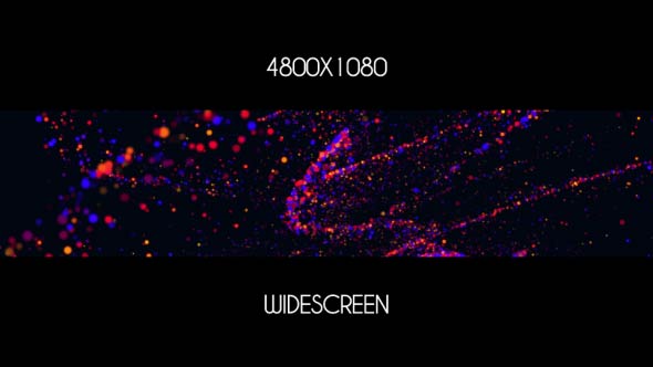 Colorful Particles Widescreen