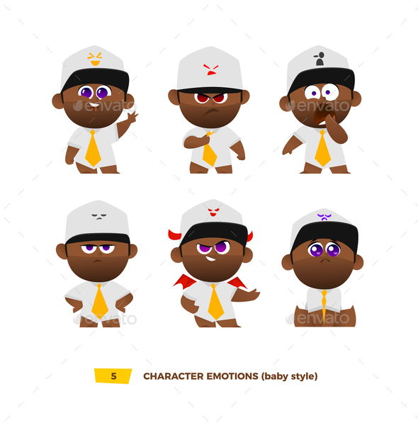 GraphicRiver Baby Characters Emotions Set 21032386 GraphicRiver Baby Characters Emotions Set 21032386