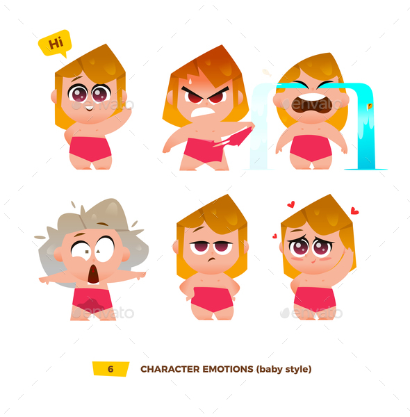 GraphicRiver Baby Characters Emotions Set 21032396 GraphicRiver Baby Characters Emotions Set 21032396