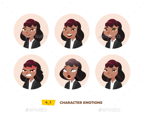GraphicRiver Characters Avatars Emotion in the Circle 21032399 GraphicRiver Characters Avatars Emotion in the Circle 21032399