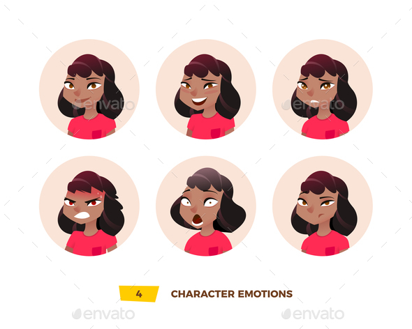 GraphicRiver Characters Avatars Emotion in the Circle 21032404 GraphicRiver Characters Avatars Emotion in the Circle 21032404