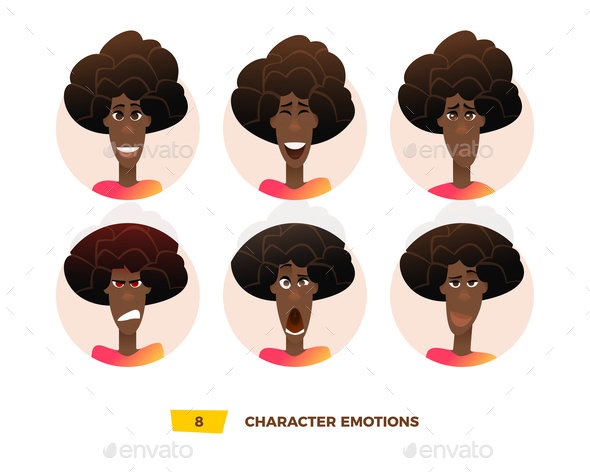 GraphicRiver Characters Avatars Emotion in the Circle 21032409 GraphicRiver Characters Avatars Emotion in the Circle 21032409