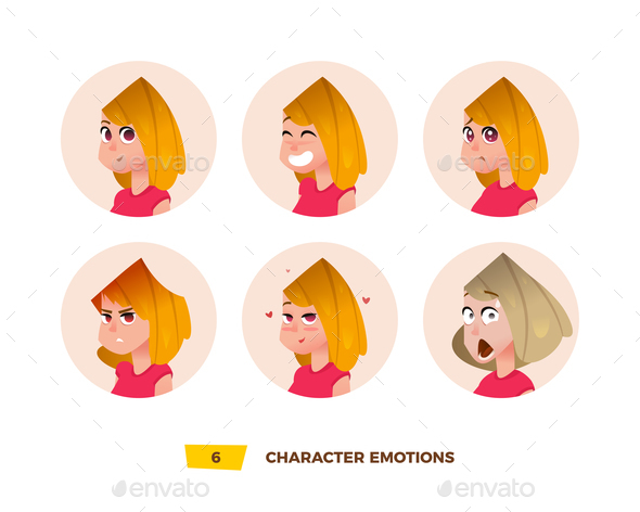 GraphicRiver Characters Avatars Emotion in the Circle 21032411 GraphicRiver Characters Avatars Emotion in the Circle 21032411