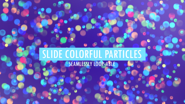 Slide Colorful Bokeh Particles Loop Background V2