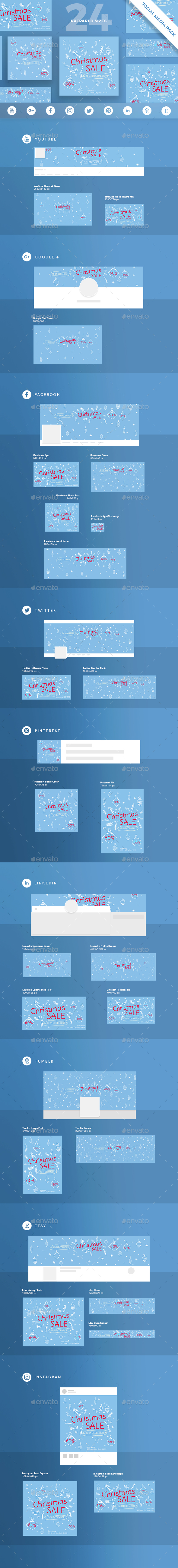 Christmas Sale Social Media Pack - Miscellaneous Social Media