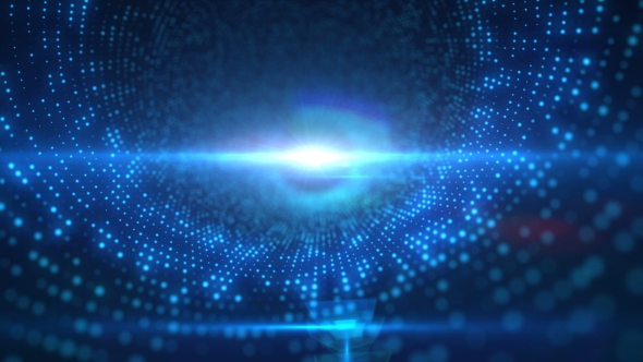 Blue Glow Particle Able To Loop alt