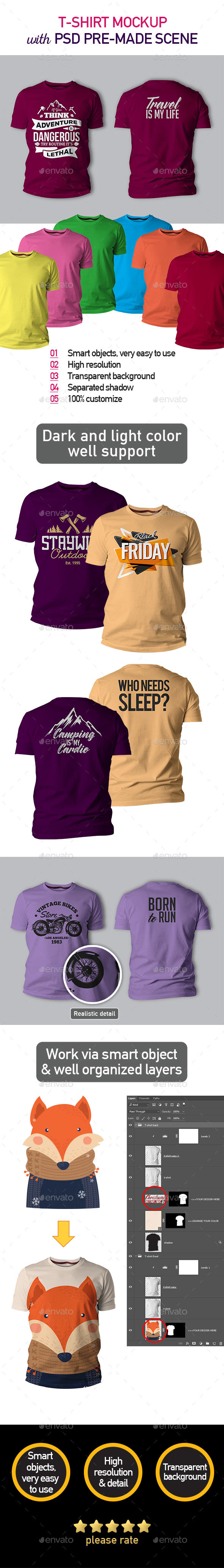 GraphicRiver T-shirt Mockup 21033320 GraphicRiver T-shirt Mockup 21033320