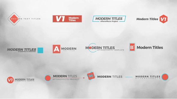 Modern Titles - VideoHive 21033384