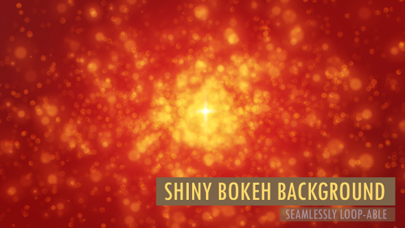 Red Shiny Bokeh Particles Loop Background V1