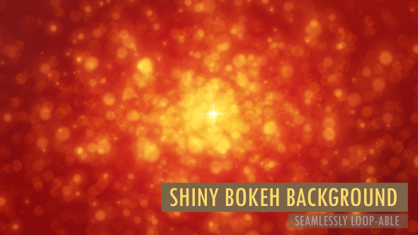 Red Shiny Bokeh Particles Loop Background V2