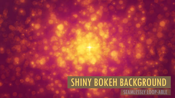 Red Shiny Bokeh Particles Loop Background V3